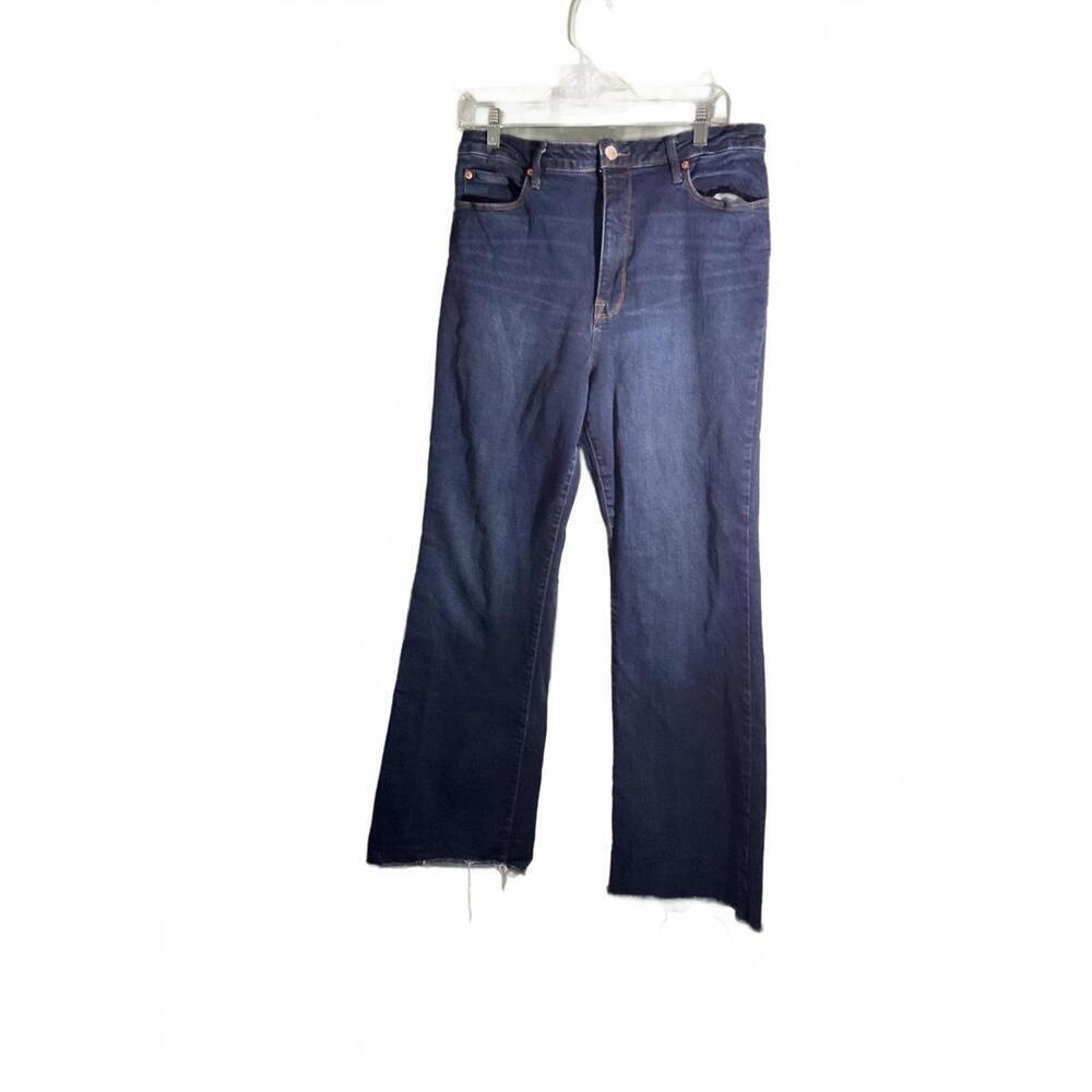 Avec Les Filles It Girl Flare Leg Size 32 Jeans with Raw Hem